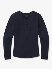 Long Sleeve Rib Henley Tee