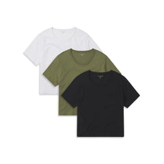 Everyday Cotton One Pocket Crew Tee 3-Pack