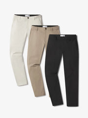 Slim Tech Pants 3-Pack