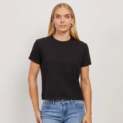 Cropped Fitted Crew Marcy Tee