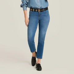Mid Rise Slim Cropped Leg Logan Jeans