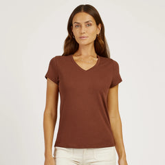 Fitted V-Neck Marcy Tee