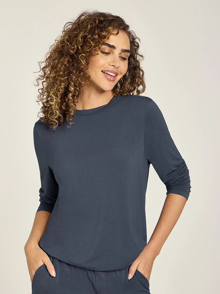 Pajama Long Sleeve Crew Neck