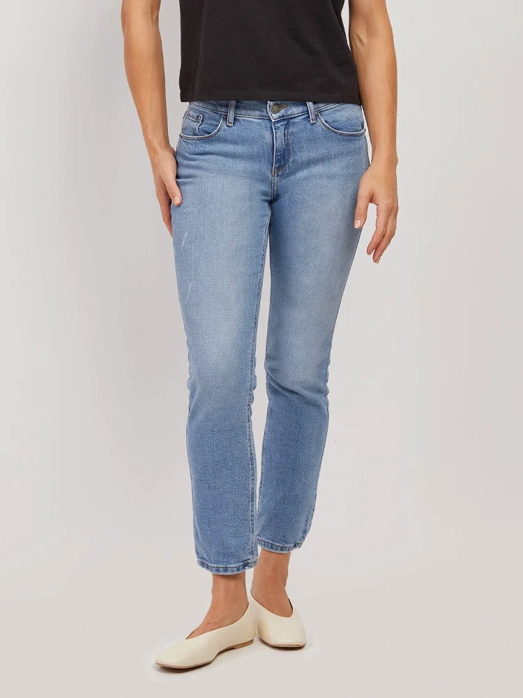 Mid Rise Slim Straight Hubert Jeans