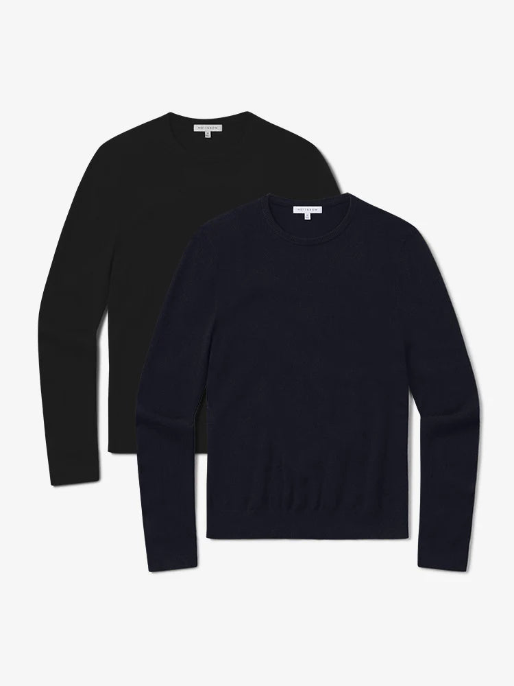 Classic Cashmere Crew Bergen Sweater 2-Pack