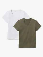 Relaxed V-Neck Marcy Tee 2-Pack