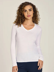 Long Sleeve V-Neck Tee Marcy