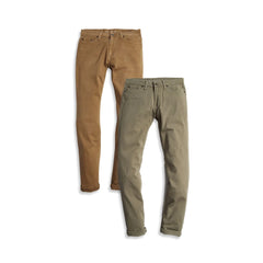 Straight Twill Stretch Jeans 2-Pack
