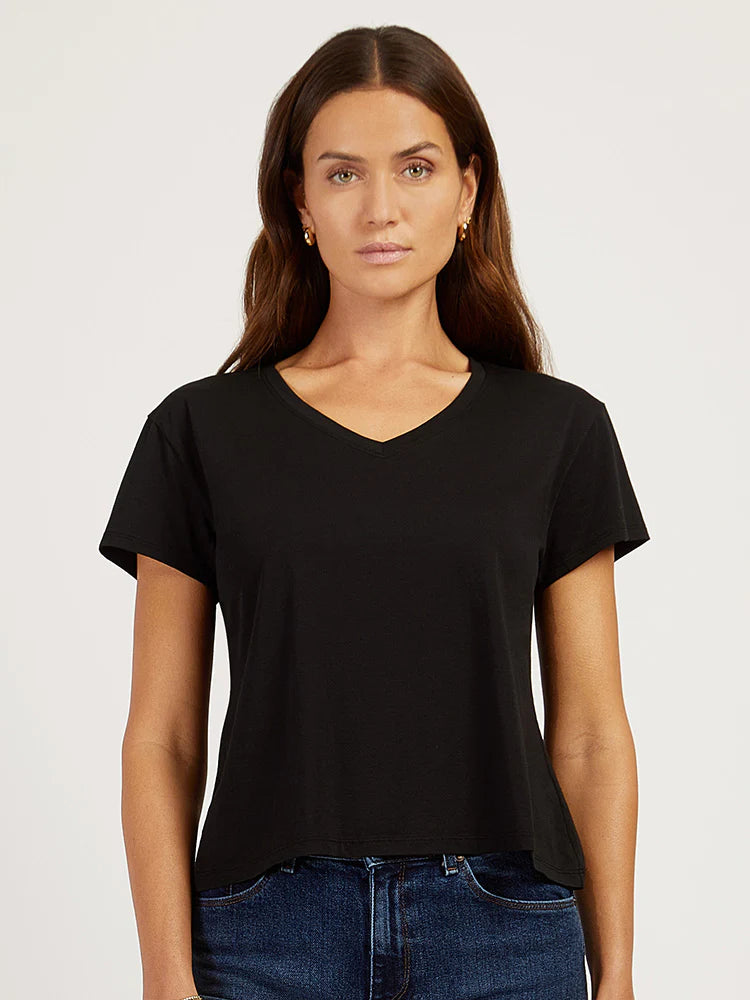 Everyday Cotton Relaxed V-Neck Tee