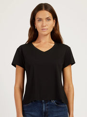 Everyday Cotton Relaxed V-Neck Tee