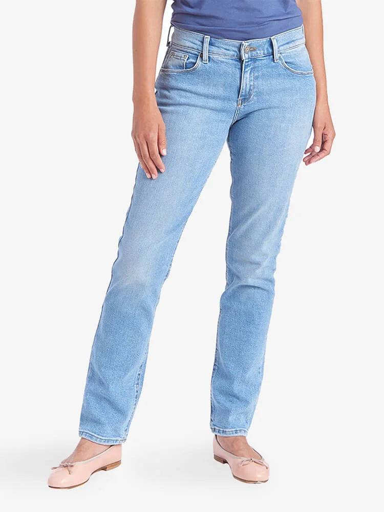 Mid Rise Slim Straight Grand Jeans