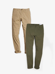 Everyday Comfort Slim Chino Pants 2-Pack