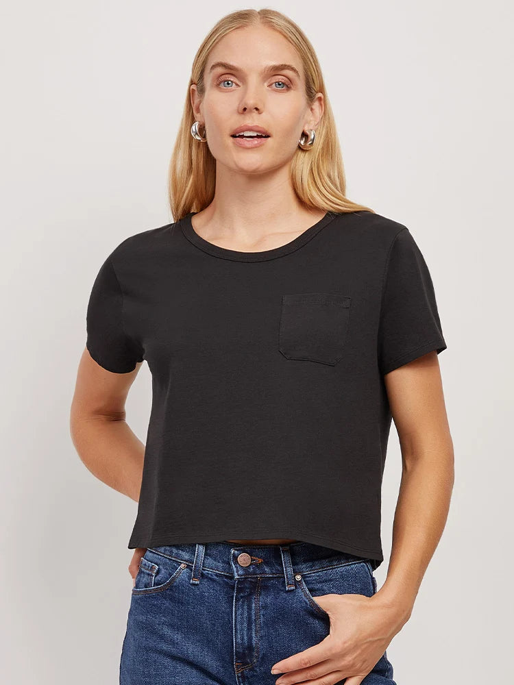Everyday Cotton One Pocket Crew Tee