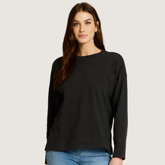 Cotton Jersey Oversized Long Sleeve Tee
